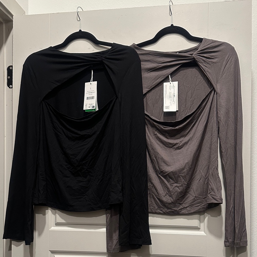 NA-KD Soft Line Twist Tops